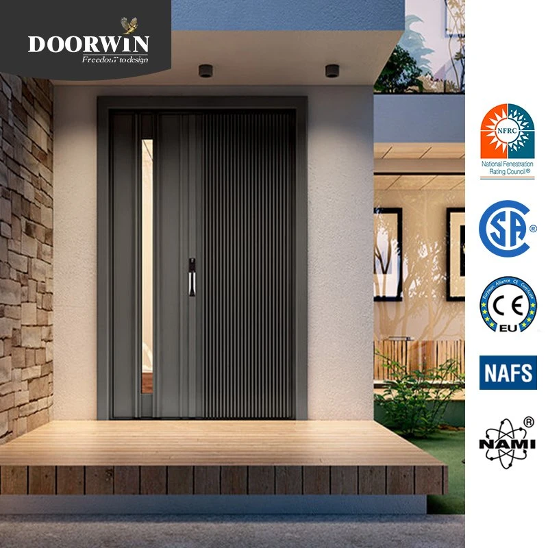 High quality/High cost performance Modern House Villa Hotel Simple Design Hot Sale Oak Solid Wood Entrance Door