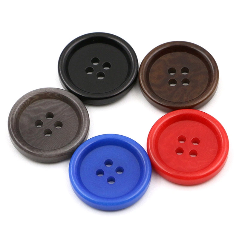 Wholesale/Supplier Custom Color Polishing Engraved Pattern 2 Hole Brown Natural Corozo Buttons