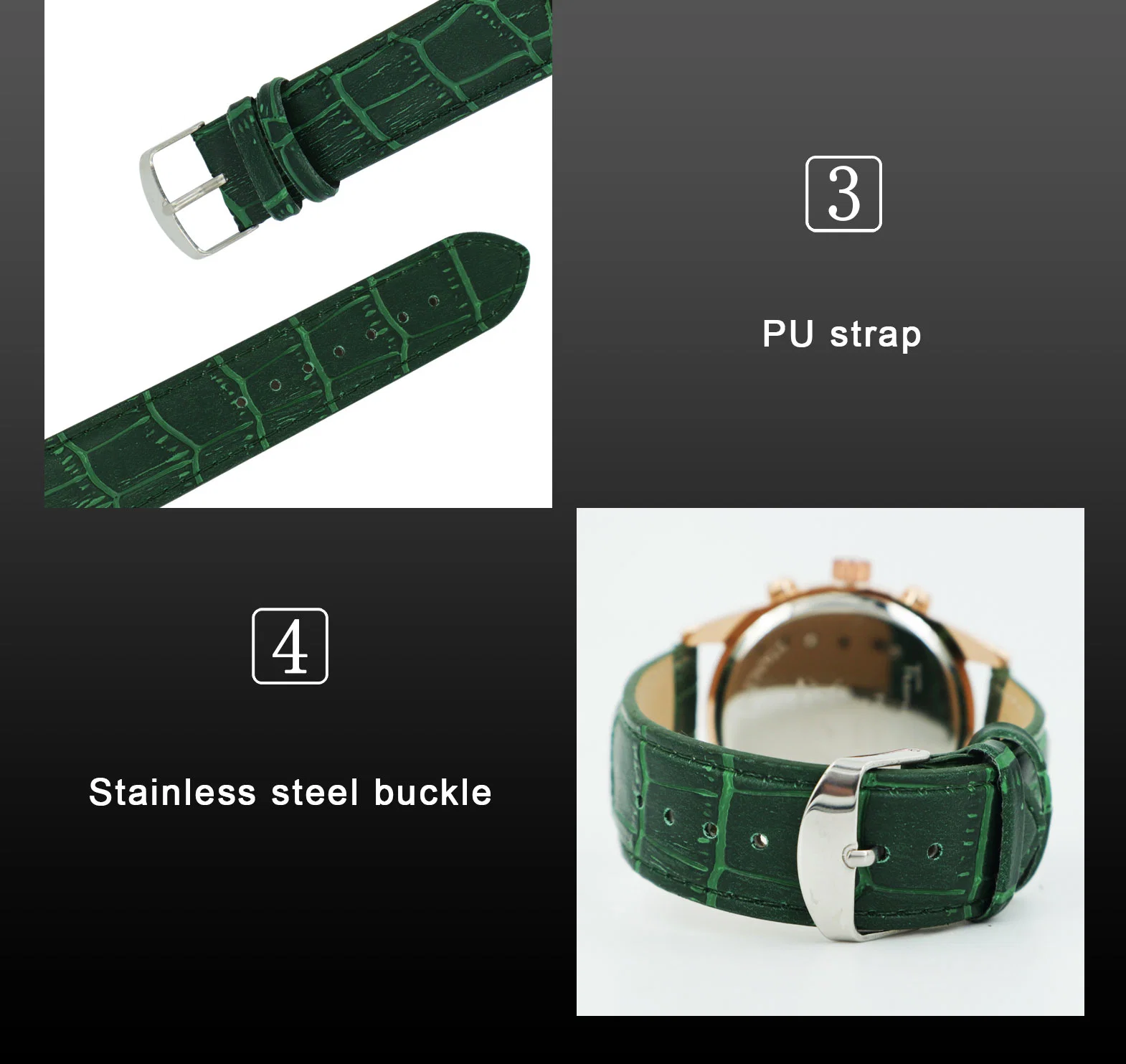 Heißer Verkauf Minimalistischen Business Glas Zahlen Leder Männer Armbanduhr