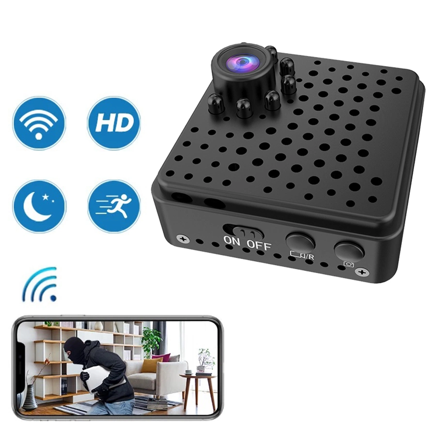 Caméra de sécurité sans fil extérieure Mini Cam W18 Modèle Caméra de voiture Mini Caméra avec WiFi avec Spot Light 3 Modes (wc001W18)