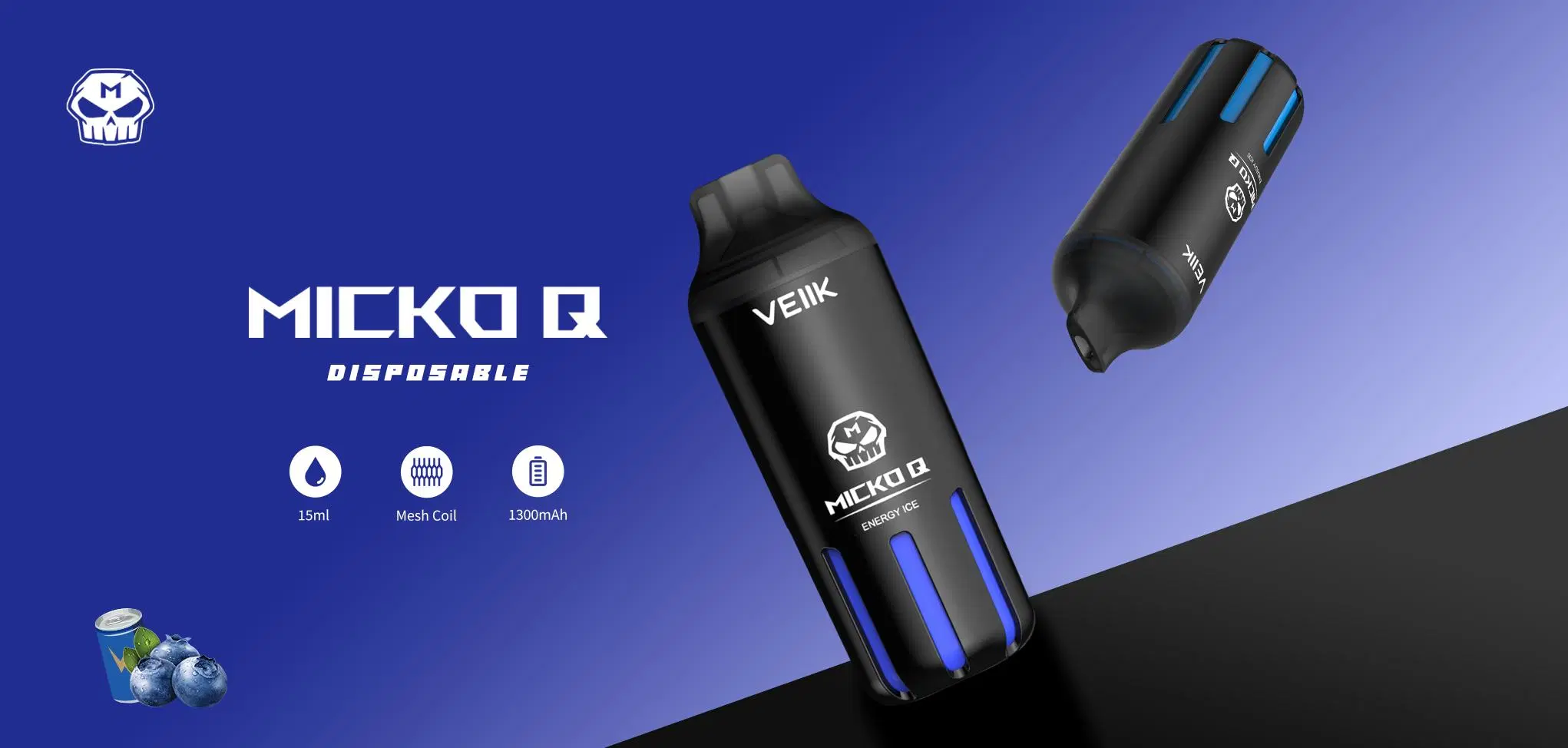 Veiik Micko Q 5500 Puffs Vape Jetable à Forte Demande