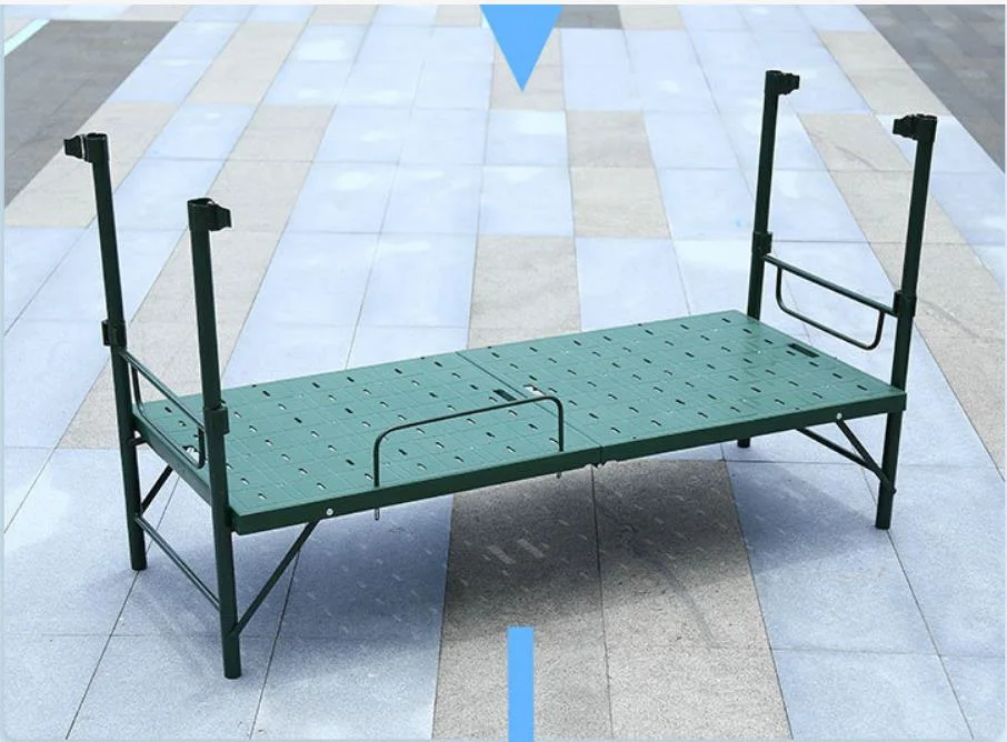 Double Steel Plastic Bed, Portable 800 Folding Bed