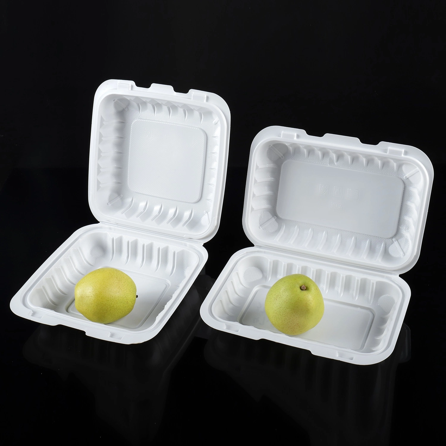 Boîte à lunch jetable en plastique PS pour le stockage alimentaire respectueuse de l'environnement personnalisée.