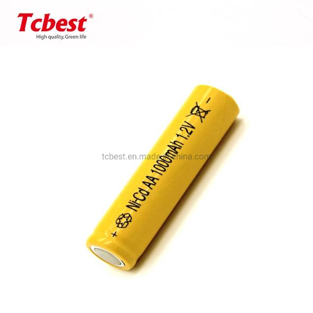 Factory High Power OEM 1.2V AA/AAA Ni-CD Ni-MH 1000mAh Rechargeable Battery for Electric Toy Remote Control Car LED Lamp From Tcbest