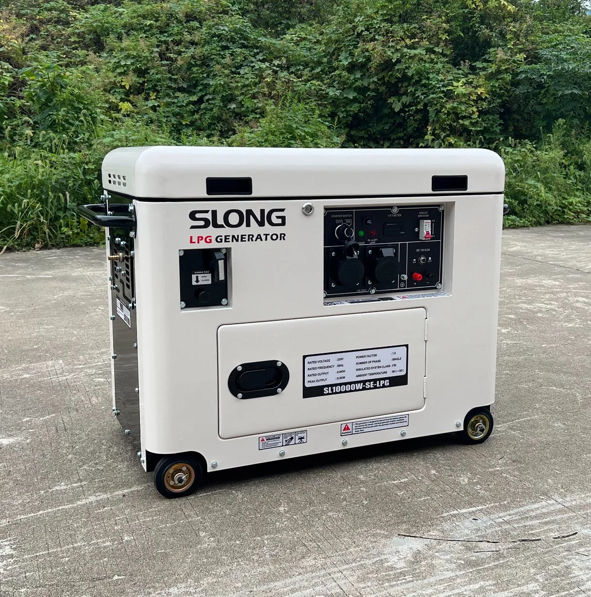 E. Slong Brand Super Silent 7,5kW LPG Gas Power Generator