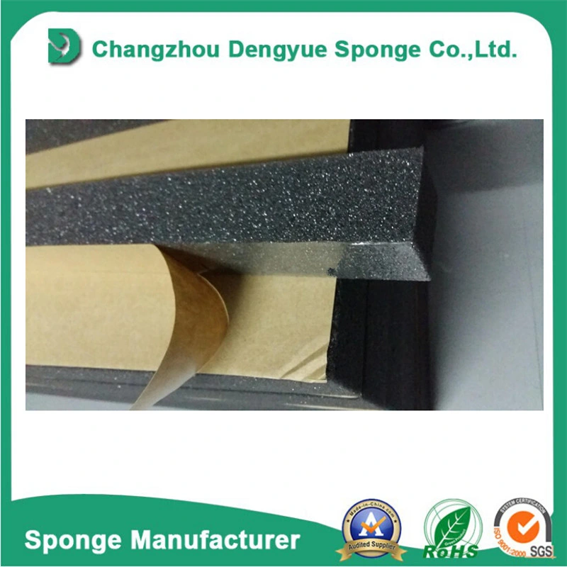 Adhesive Using Seal up Anti Aging NBR EPDM Cr Sponge Rubber Door Glass Seal Strips