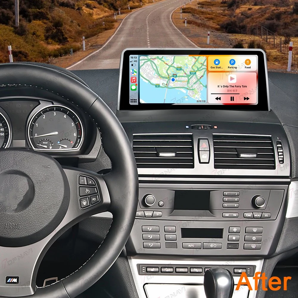 10.25" Android pour BMW X3 E83 2006-2010 Auto radio Multimédia Lecteur vidéo