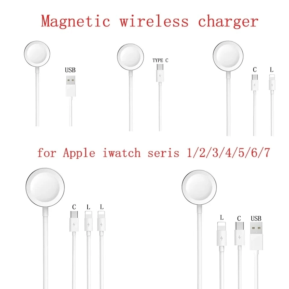 High quality/High cost performance  2 In1 Wireless Charger Cable for Apple Smart Watch I Watch and Wireless Charging Cables for I Phone 3 in 1 Promotion