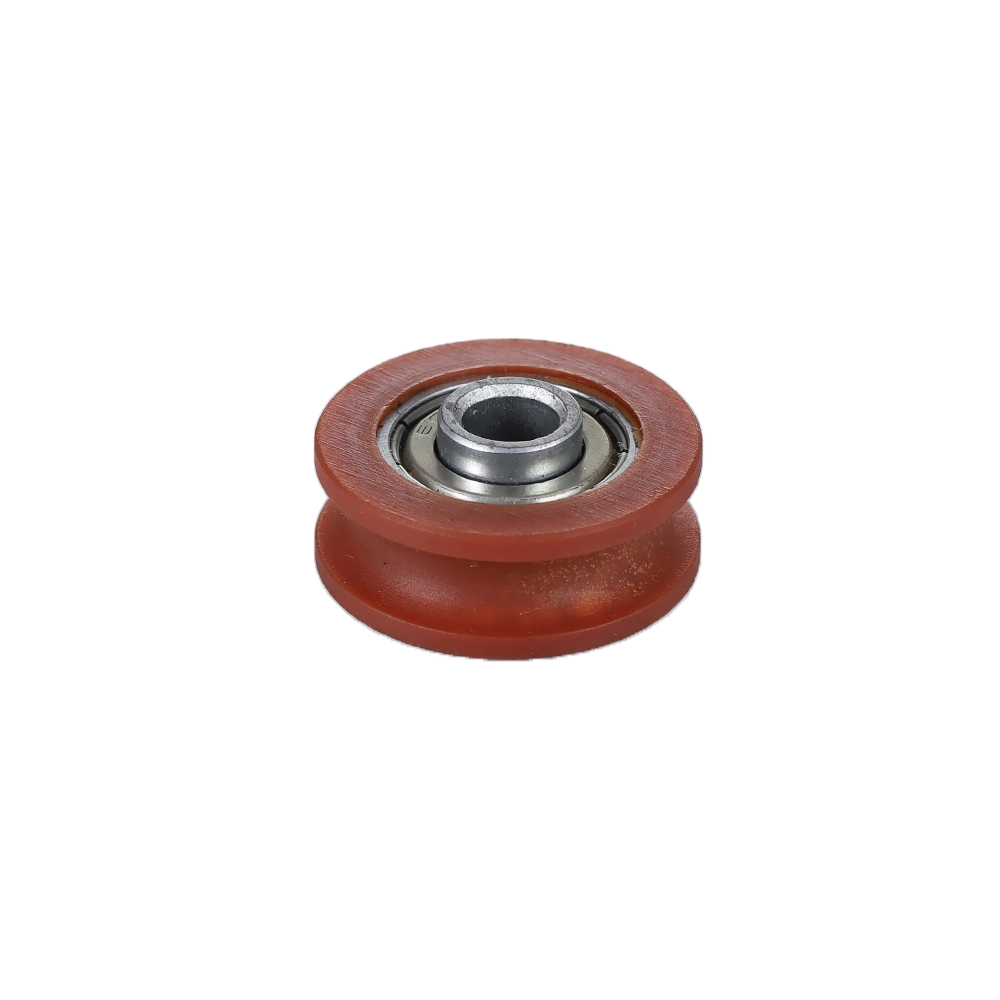 Hot Sale Plastic V U Groove Track Rollers Wheel Sliding Window Roller Nylon Pulley Wheels with Bearings Nmn