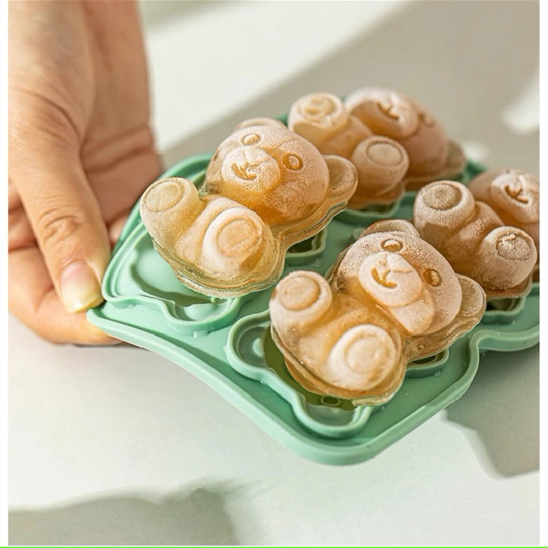 Медведь кубик льда изготовление ледяной формы бытовой пищевой силикон Для ребенка