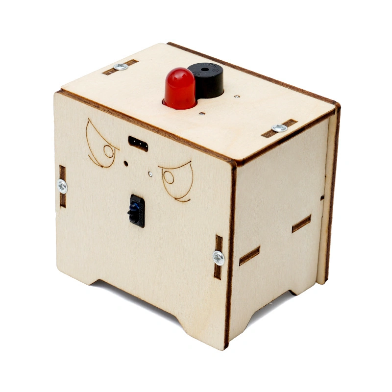 3D Wooden Anti-Theft Alarm Science Kit Early Educational Toys Для детей