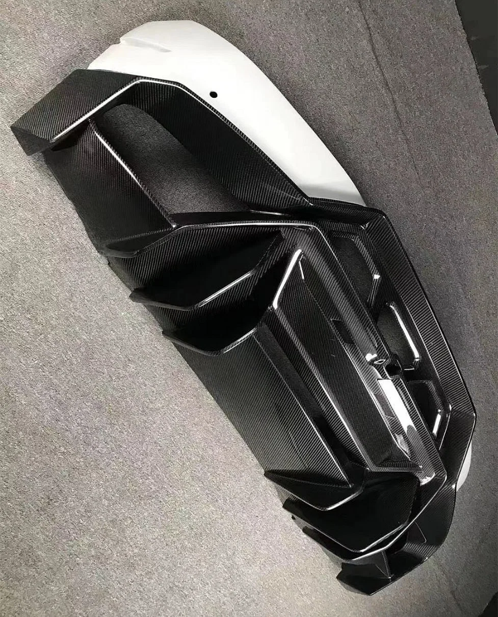 Populares Vorsteiner seco estilo Fibra de carbono parcial paragolpes trasera del coche para el huracan Lambo Lp610 2014-2018