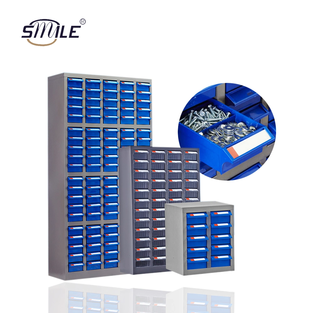 Smile Multi-Plastic Drawer Space Organizer Steel Spare Parts Storage Cabinet