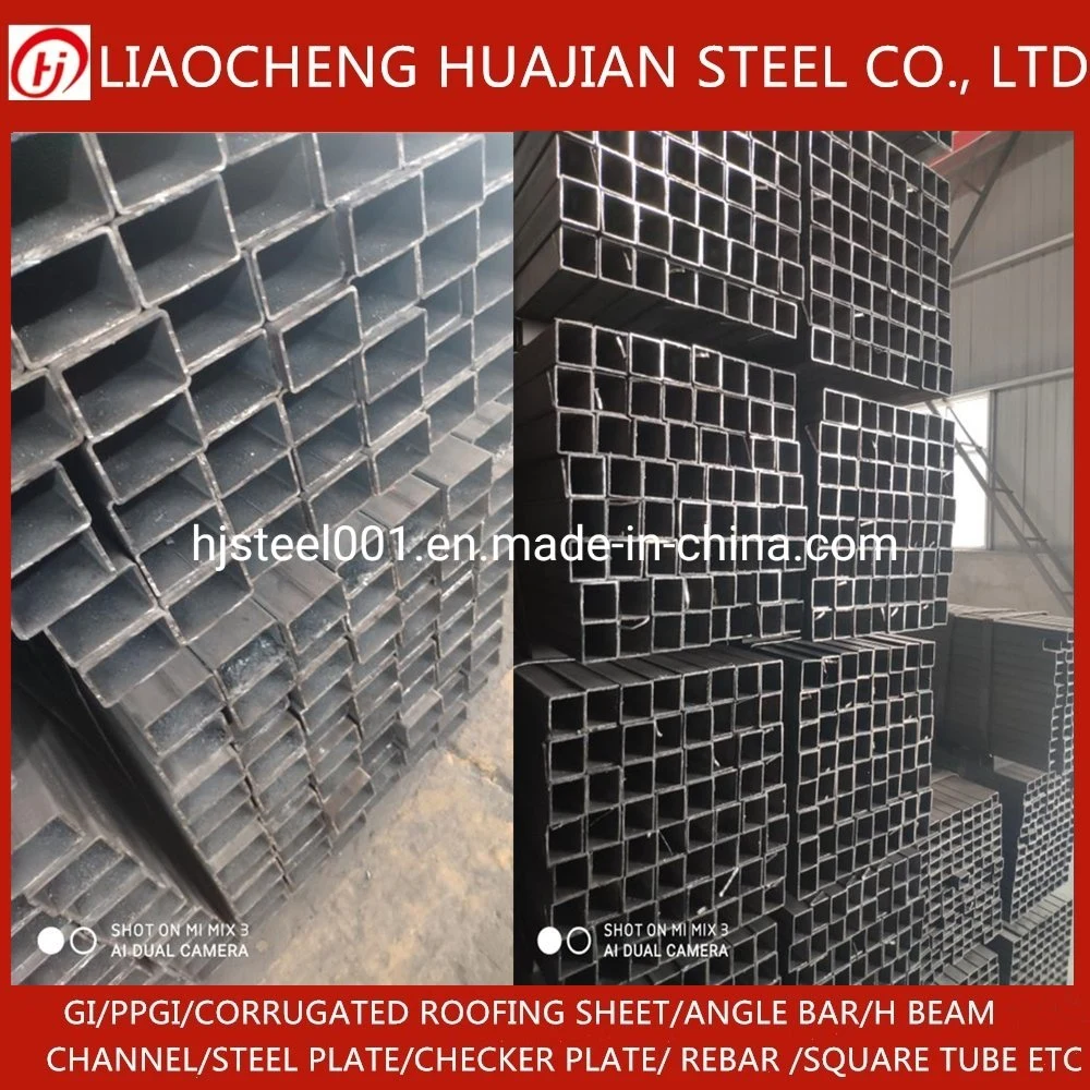 Tubo de acero galvanizado galvanizado de inmersión en caliente estándar GB rectangular galvanizado Tubería de acero