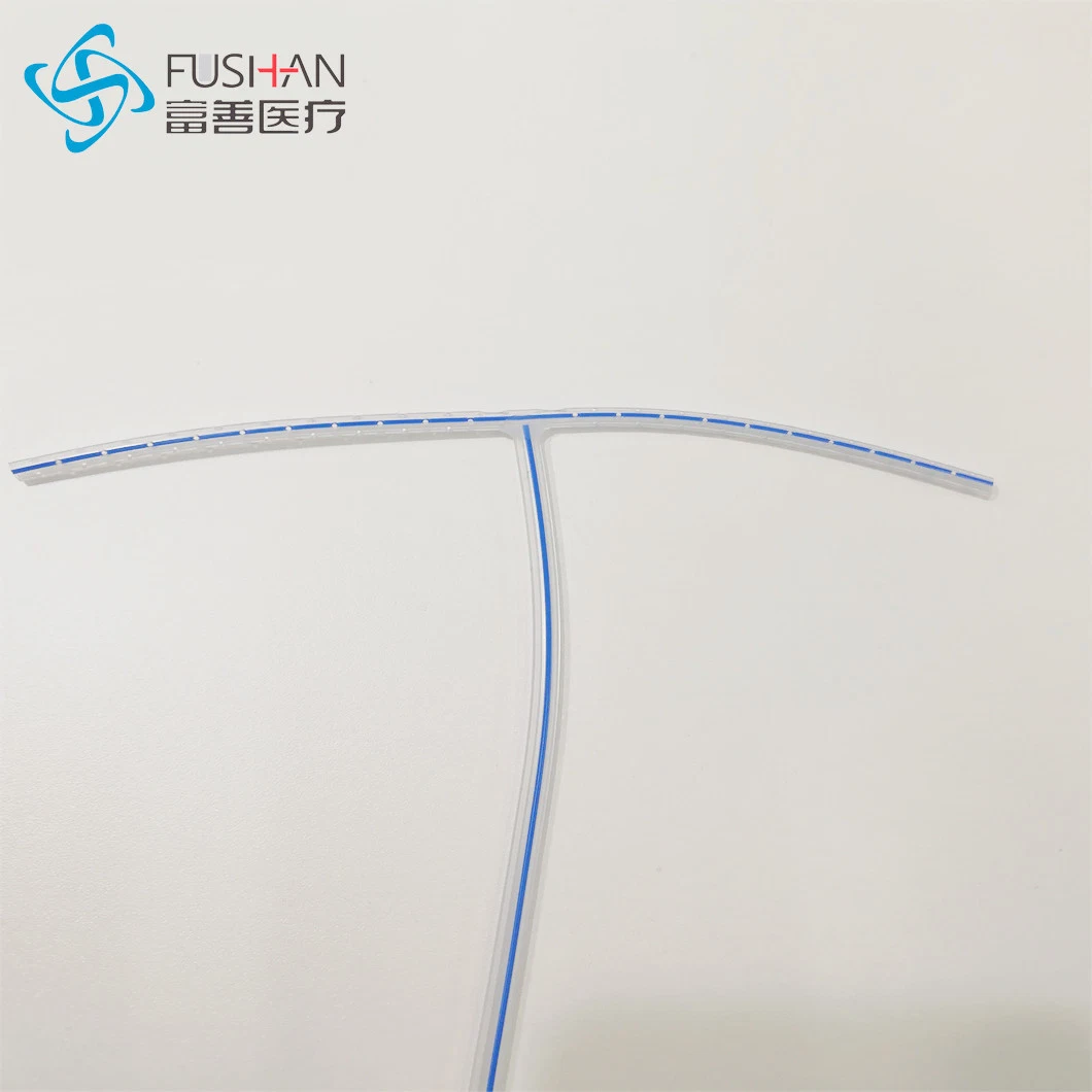 Fushan Nice Quality Disposable Silicone T-Shaped Drain Tube for Wound Drainage with CE ISO and FDA Listing (12Fr 14Fr 16Fr)