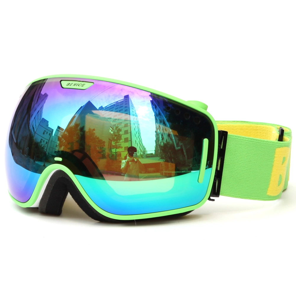 FDA Approved Snow Goggles with Adjustable Nose-Bridge Foam Most Comfortable Fit Skiing Eye Glasses Ski Goggles