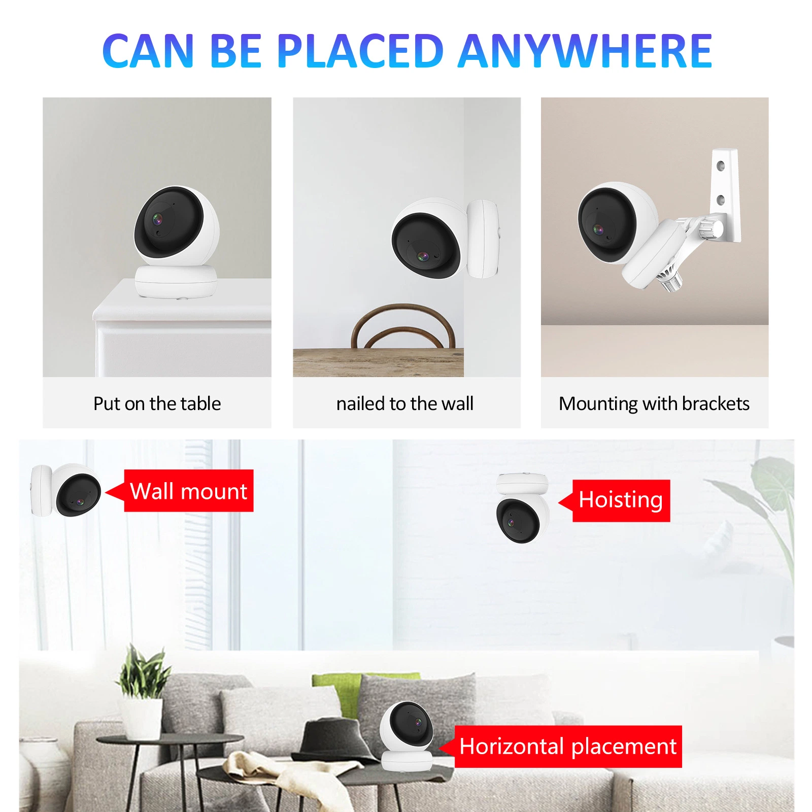 Doodle Smart Home Shaking Head HD Surveillance Camera