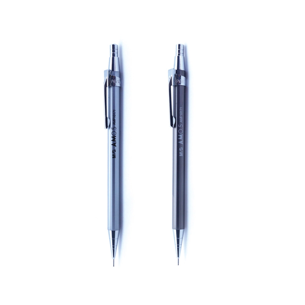 Advertising Promotional Portable Full Metal Shell High Quality Hb 0.5mm Mechanical Pencil