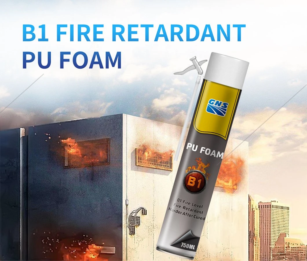 Gns Certified Construction PU Foam with High Fire Resistance Flammability Class B1 (DIN 4102, part 1)