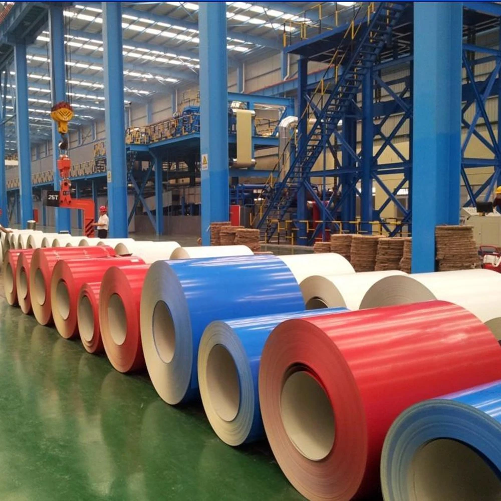 Color Coated Steel Coil Building Materiels Gi, Gl, PPGI, Ppglzinc Coat Red Blue Green Orange Hot Dipped Prepainted Galvanized Gi Roofing Sheet Coils