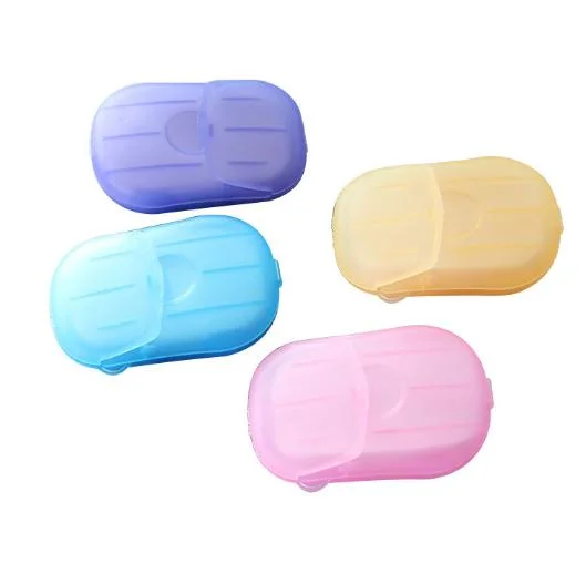 Private Label Disposable Soap Tablets Hand Toiletry Portable Paper Soap Flakes