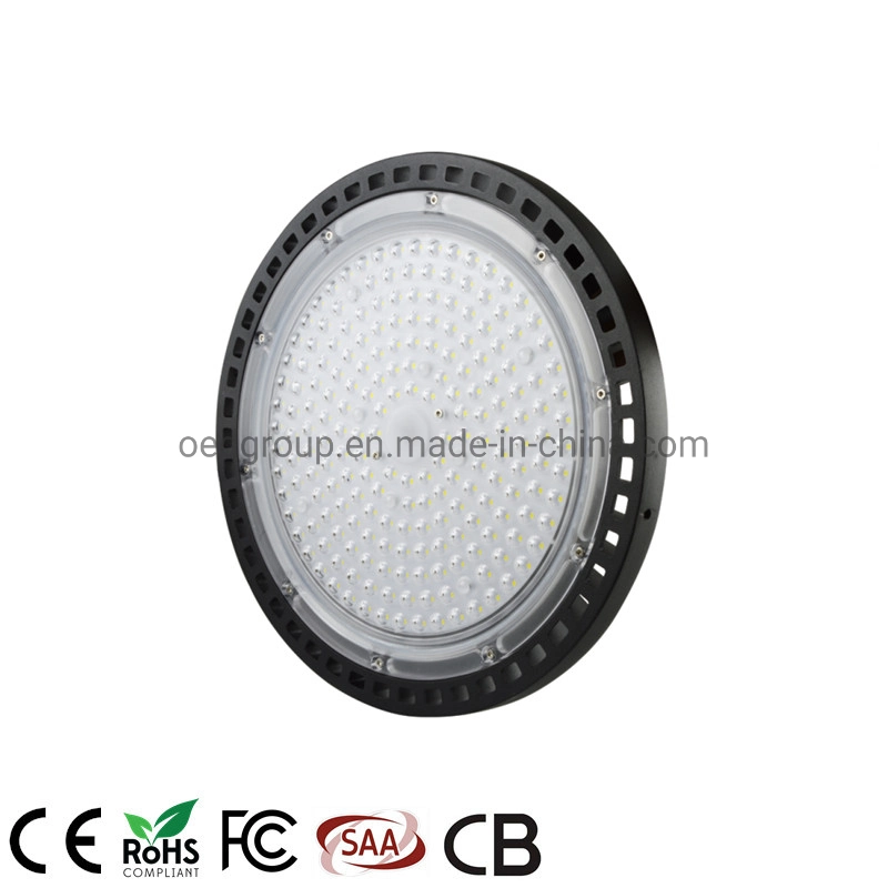 Anti-Glare High Bay Light with Aluminum Cover Shade 120lm/W 130lm/W IP66 200W LED Canopy Light