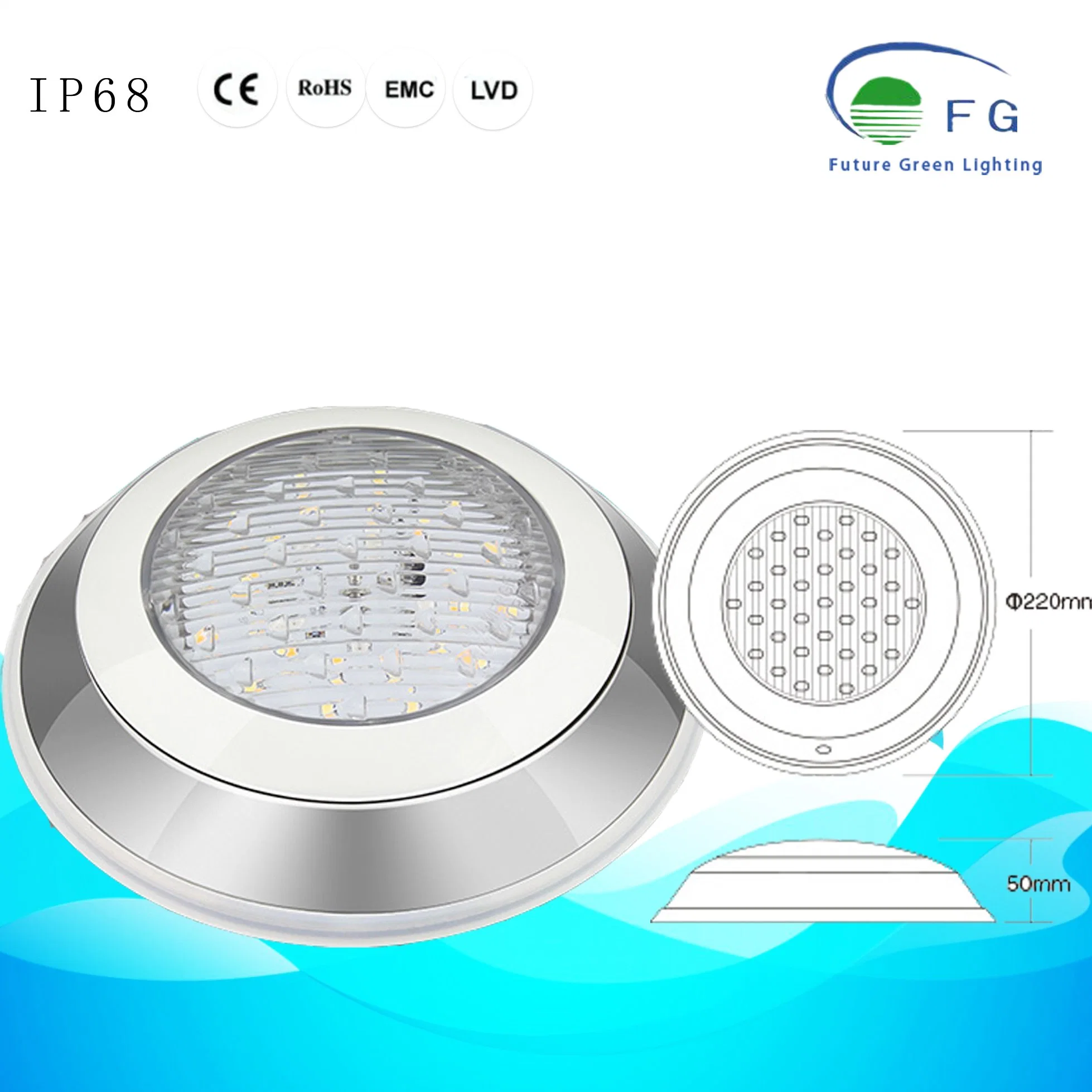 16million Color 12W RGB+CCT LED Underwater Swimming Lamp