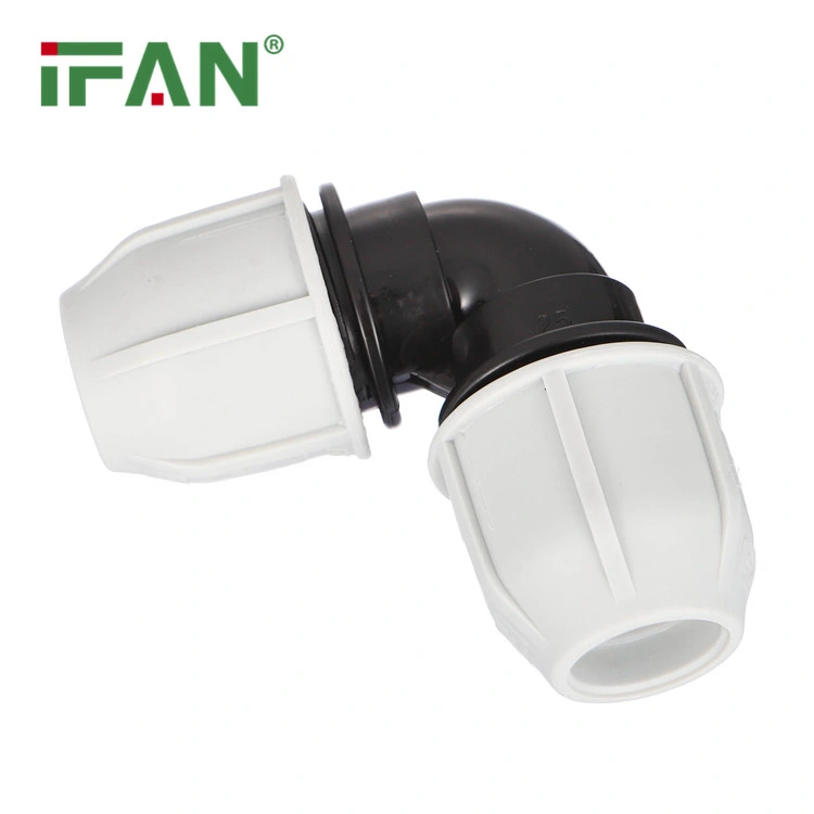 Ifan Plastic Plumbing Fitting PE PP Compression Fittings Grey Color 20-110mm HDPE Pipe Fittings