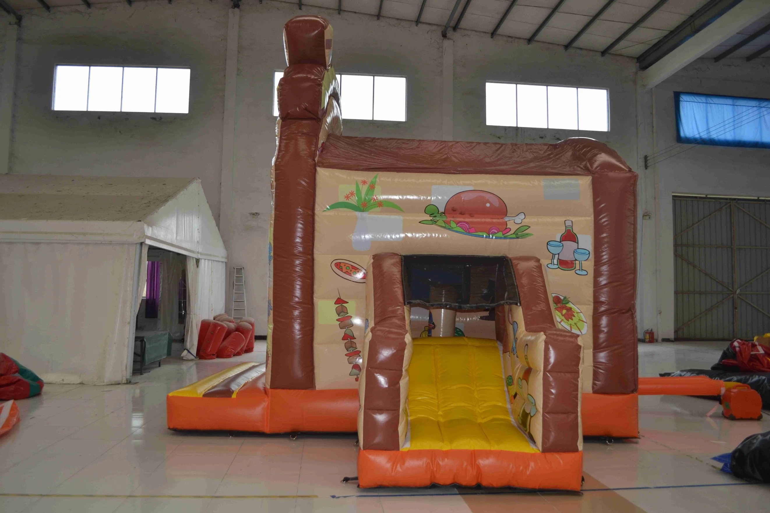 Inflatable Toy with Bouncer and Slide Combo PVC Inflatable Slide Bouncer (AQ01528)