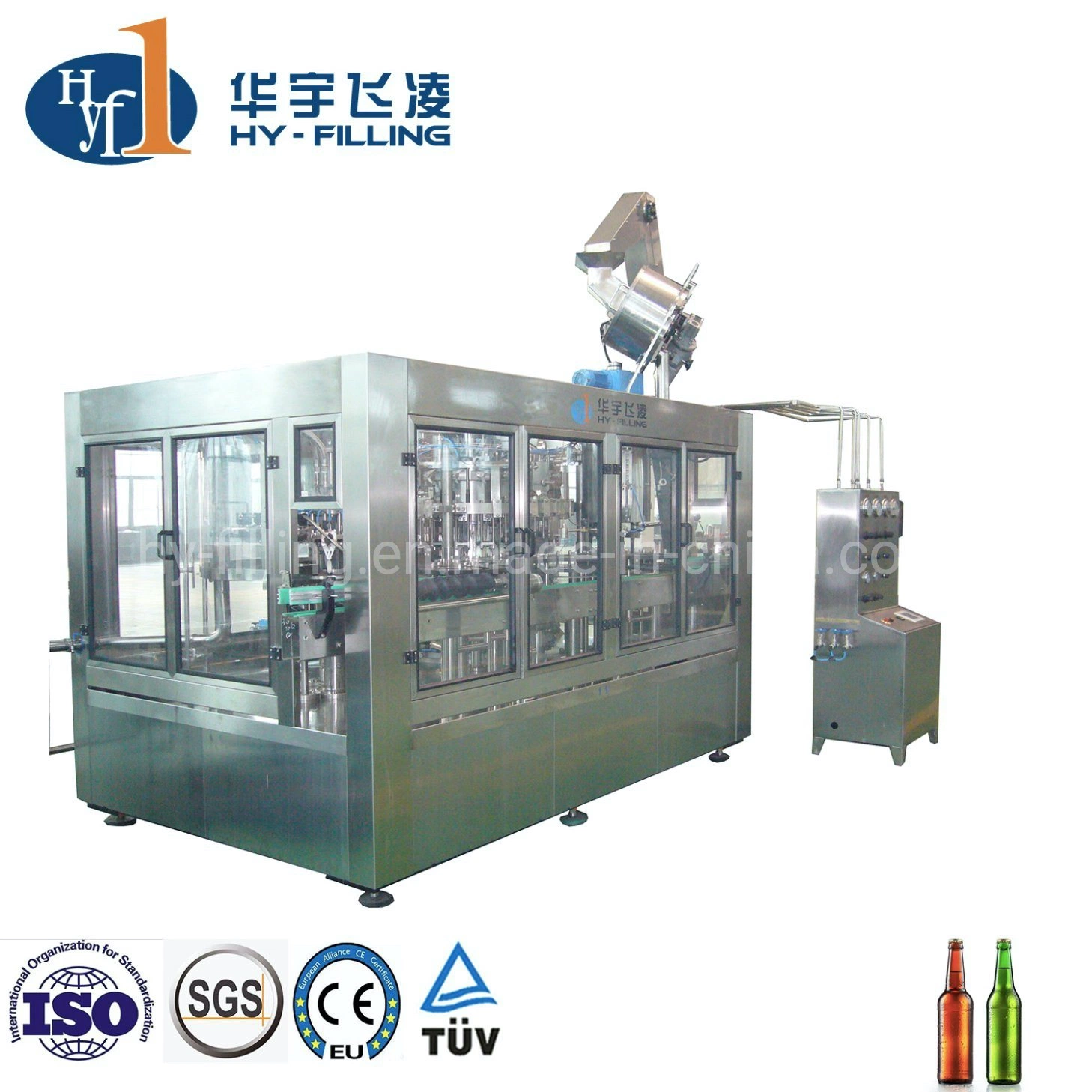 Hy-Filling Count Pressure Washer Filling Capper Machine with Low Price for Beer/CSD/Kombucha