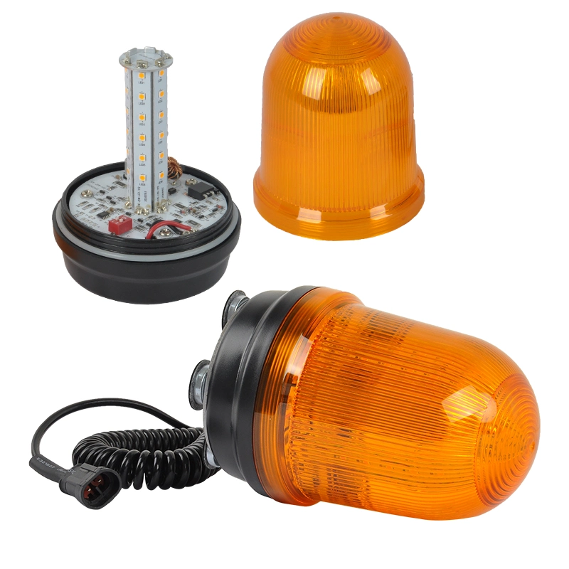 Témoin lumineux de balise de stroboscope d'alarme d'urgence à LED magnétique orange