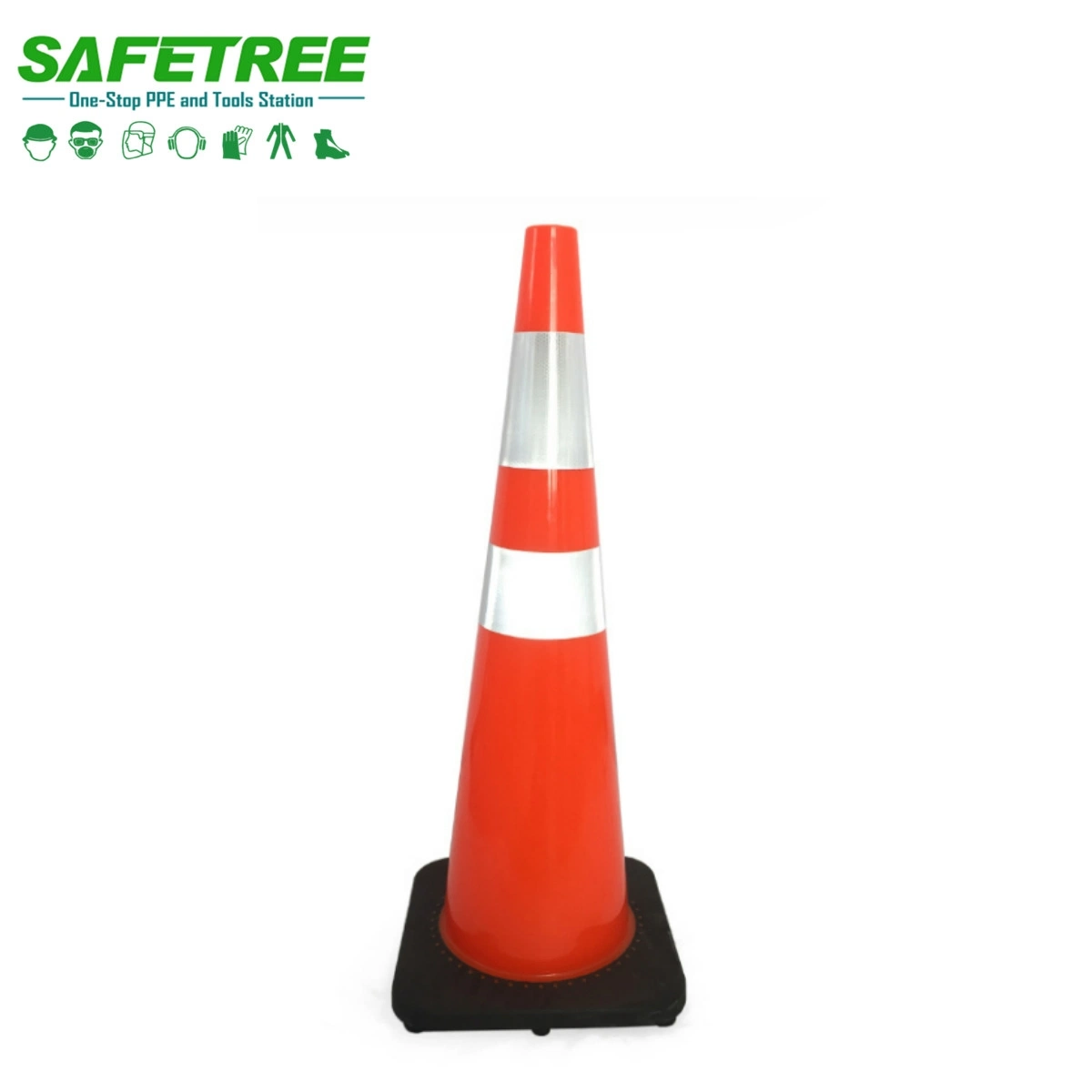 Прочного оранжевый высота трафика PVC конуса 90см безопасности дорожного движения конусов