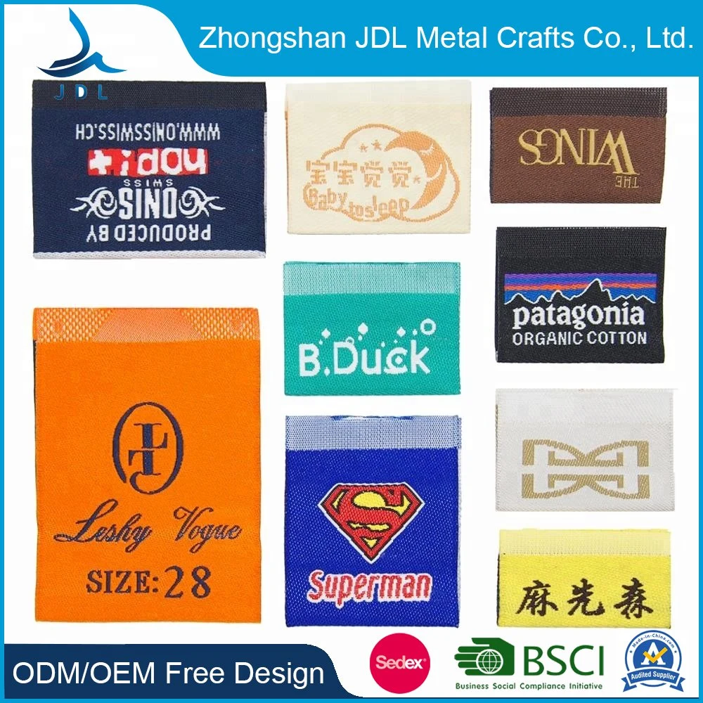 Bulk Cheap Simple Fashion Wholesale/Supplier Woven Crest for Jacket/Household Textile Articles