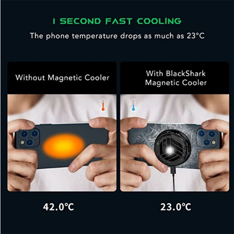 Higher Power Intelligent Frequency Conversion Temperature Control Cell Phone Portable Magnetic Radiator Cooler