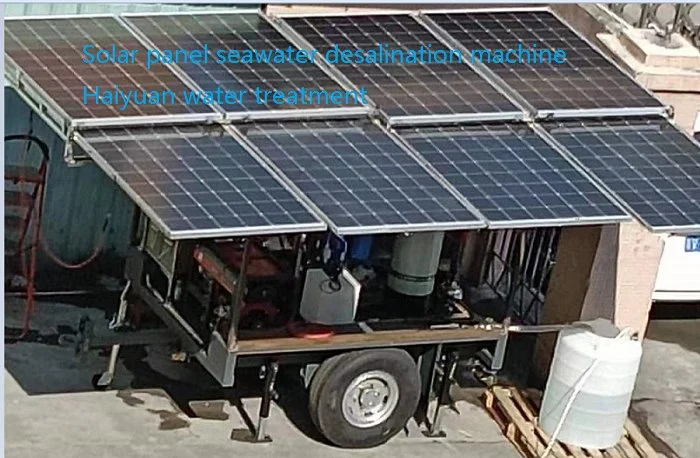 Solar Containerized agua salada proveedores de tratamiento agua salobre pozo Tratamiento de agua de OI Industrial de agua salada