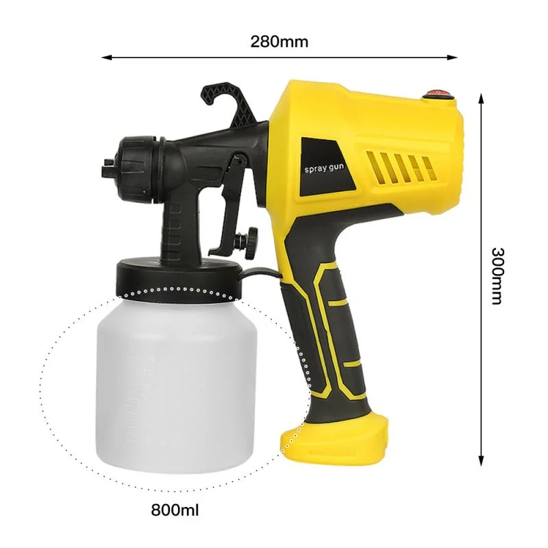 Tolhit potencia de 800ml pulverizador de pintura pintura bricolaje Pistola eléctrica