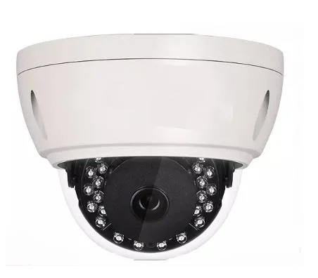 4MP Vandalproof Metal Dome Poe IP Camera Onvif H. 265 Audio CCTV Camera Face Detection Vandalproof IP66 Outdoor Home Security Video System