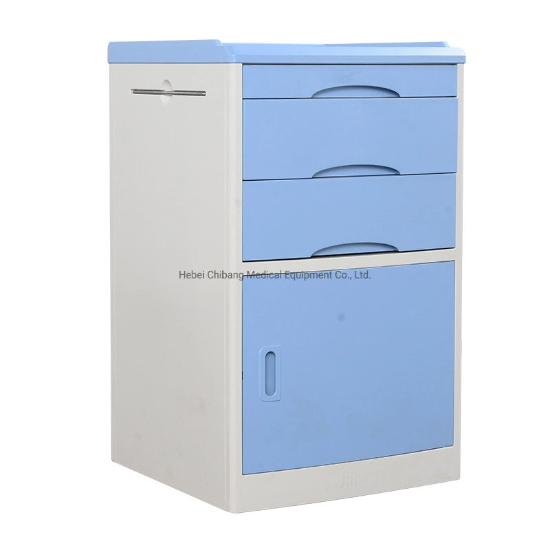 Hospital Furniture Lightweight Hospital Bedside Locker for South American Hospital Nursing