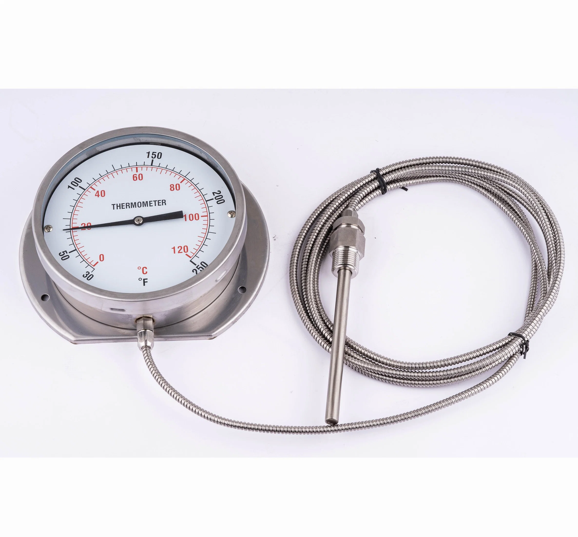 Kapillarthermometer Aus Edelstahl, Bimetallthermometer