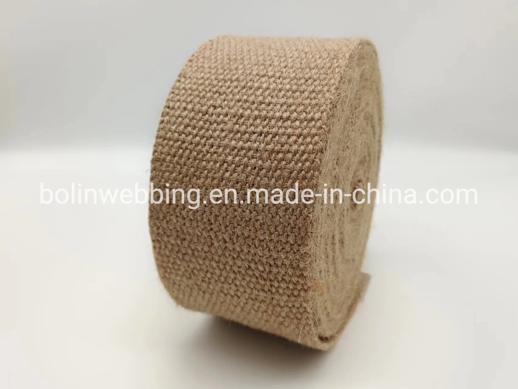 70mm Natural Braided Jute Webbing Custom Rayon Raffia Garment Accessories PP Raffia Strapping Factory Directly Supply Braided Jute Accessories