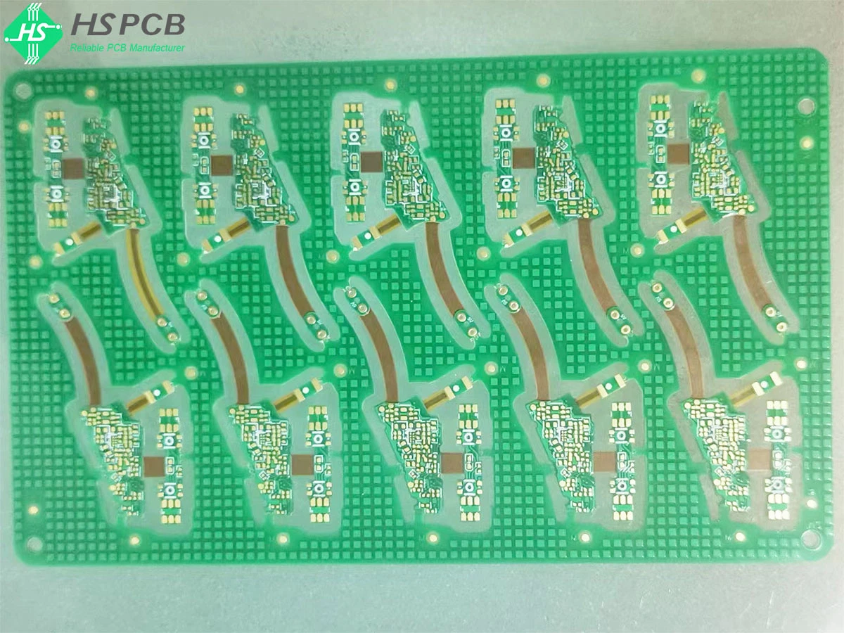 Cubreobjetos Pi Plus adhesivo Acero/refuerzo Ciego enterrado Vias rígido-Flex PCB Fabricante de la Junta