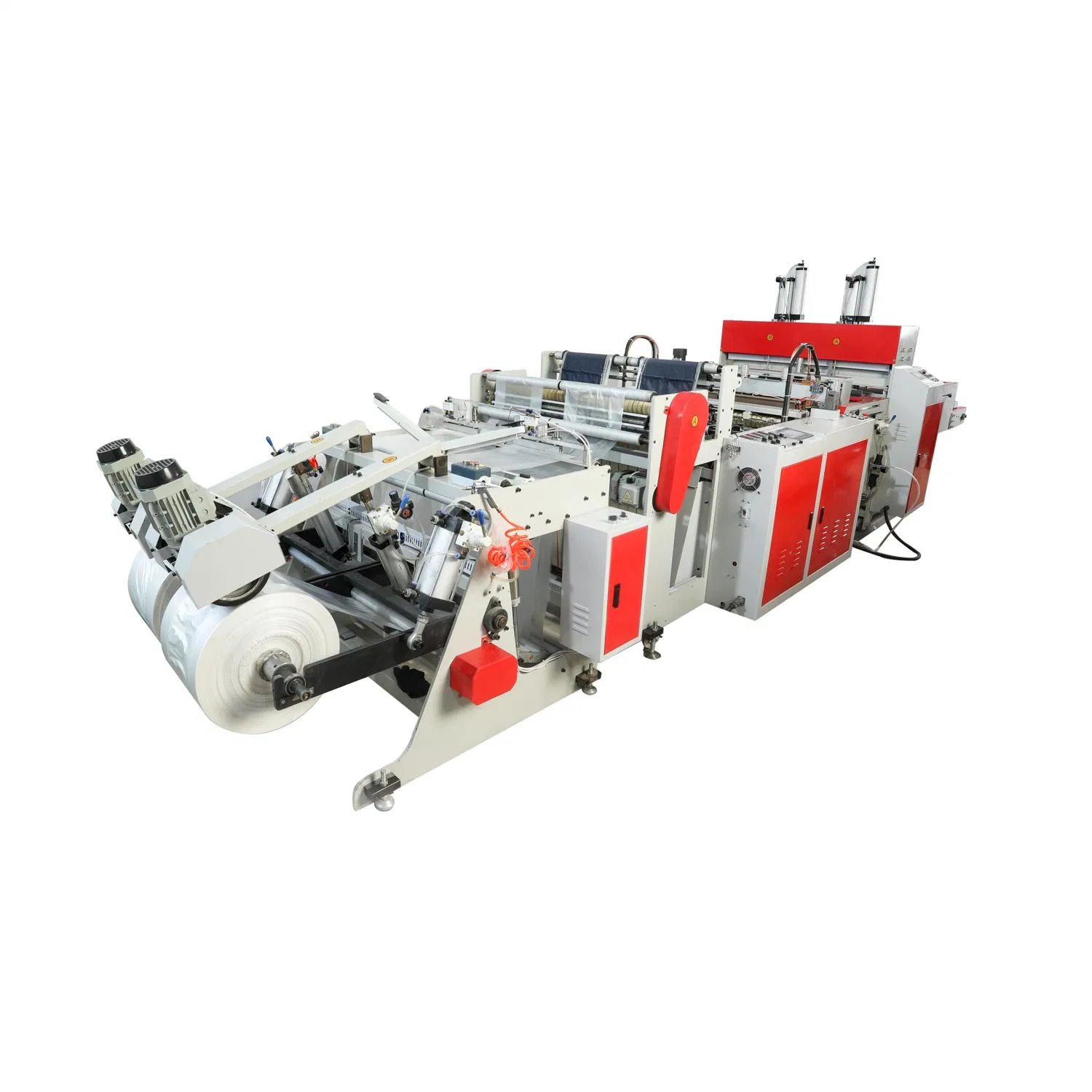 High Speed Double Lines Automatic Plastic Shopping Bag Making Machine
