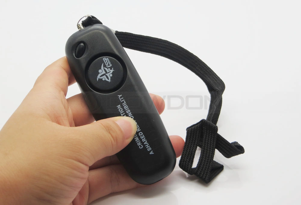 Wearable 130dB Personal Protection Alarm with Emergency Activation Key Ring Trigger with LED Light