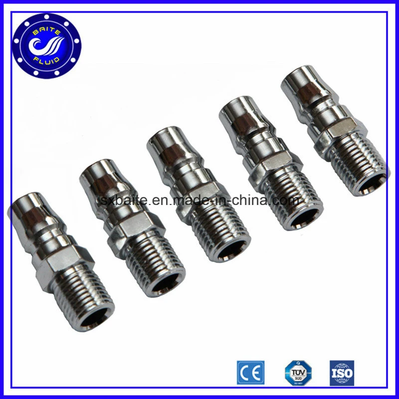 Straight Metal One Touch Tube Pneumatic Quick Fittings