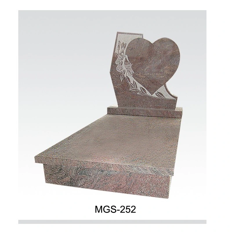 Hot Sale Natural Stone Pink Granite Gravestone for Cemetery