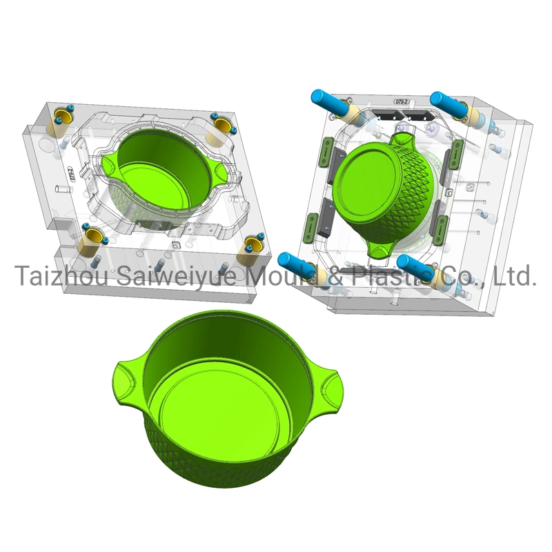 Plastic Round Cake Bread Container PP Drink Bottle Wine Basin Injection Mould