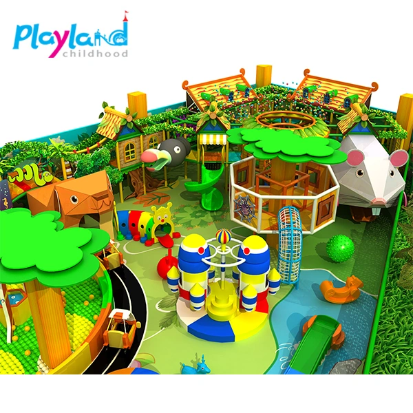 Cheap Indoor Playground for Amusement, Large-Scaled Soft Playground