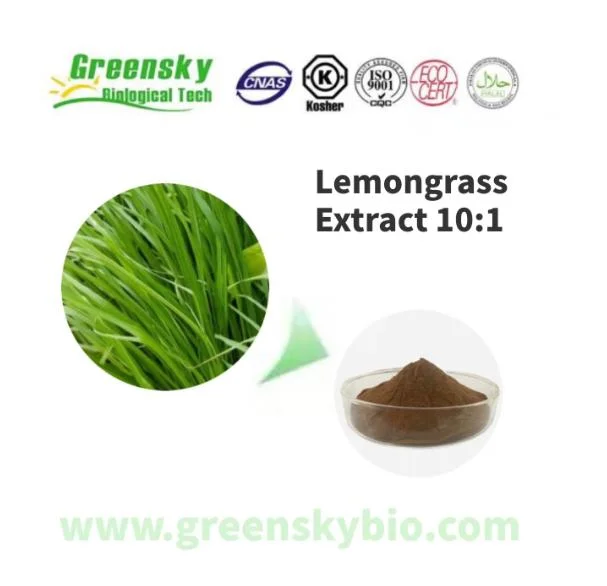 100% Pure Natural Lemongrass Extract 10: 1 Brown Yellow Powder