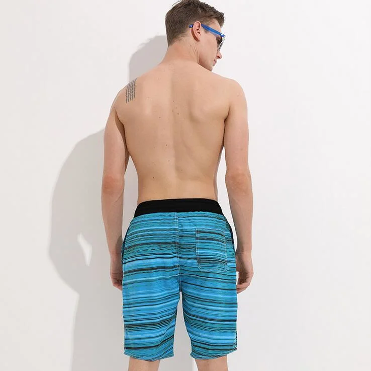 2018 High-Elastic Poliéster moda praia impressão calça curta para mergulho