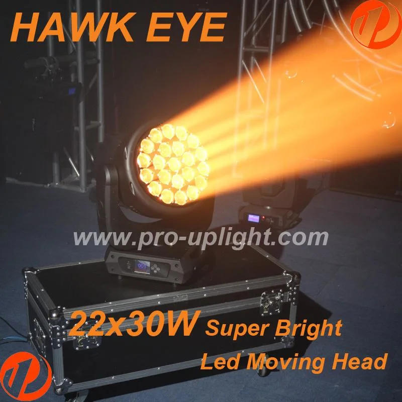 Hawk Eye 22X30W RGBW 4in1 B-Eye Zoom Wash LED Moving Head